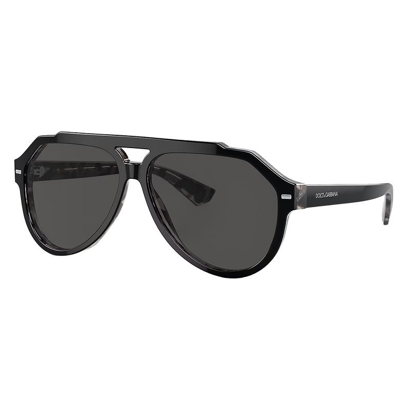 New Men"S "D&G Dolce & Gabbana" Black Grey Havana, Grey Aviator Sunglasses